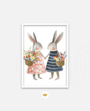 Blossom Bunny Pair