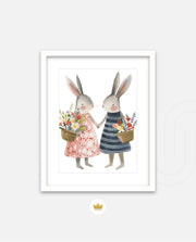 Blossom Bunny Pair