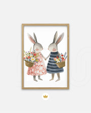 Blossom Bunny Pair