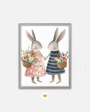 Blossom Bunny Pair