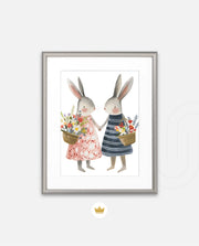 Blossom Bunny Pair