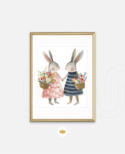Blossom Bunny Pair