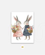 Blossom Bunny Pair