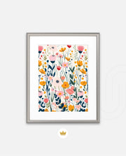 Pastel Meadow Blooms