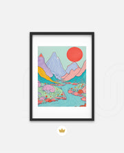 Pastel River Valley
