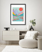 Pastel River Valley