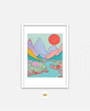 Pastel River Valley