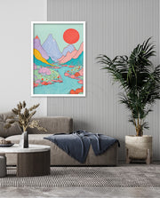 Pastel River Valley