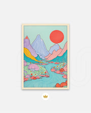 Pastel River Valley
