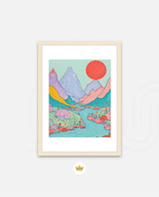 Pastel River Valley
