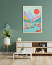 Pastel River Valley