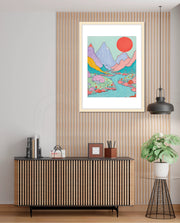 Pastel River Valley