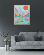 Pastel River Valley