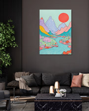 Pastel River Valley