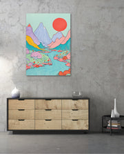 Pastel River Valley