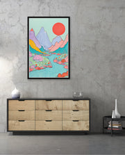 Pastel River Valley