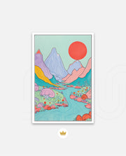 Pastel River Valley