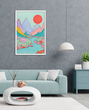 Pastel River Valley