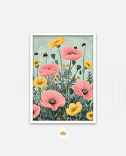 Pastel Bloom Bees