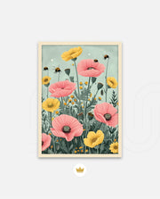 Pastel Bloom Bees