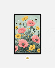 Pastel Bloom Bees