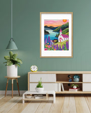 Sunset Lakeside Chapel