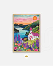 Sunset Lakeside Chapel