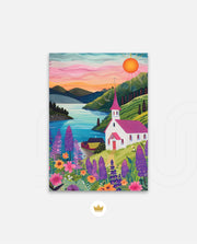 Sunset Lakeside Chapel