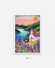 Sunset Lakeside Chapel
