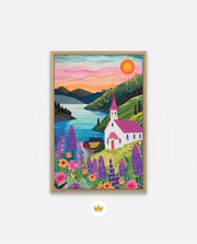 Sunset Lakeside Chapel