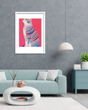 Neon Stripe Cat