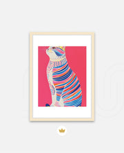 Neon Stripe Cat