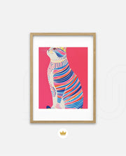 Neon Stripe Cat