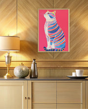 Neon Stripe Cat
