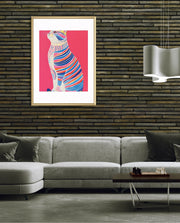 Neon Stripe Cat