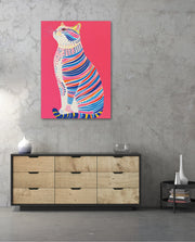 Neon Stripe Cat