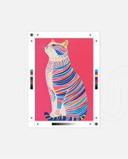 Neon Stripe Cat