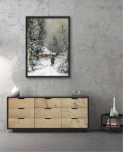Winter Cabin Path