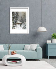 Winter Cabin Path