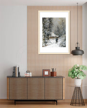 Winter Cabin Path