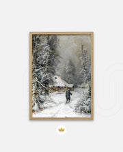 Winter Cabin Path