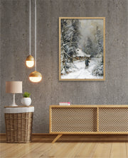 Winter Cabin Path