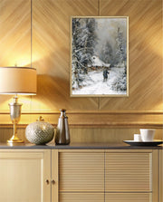 Winter Cabin Path