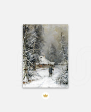 Winter Cabin Path