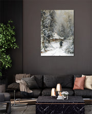 Winter Cabin Path