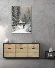 Winter Cabin Path