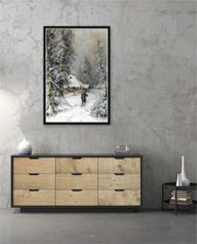 Winter Cabin Path