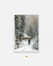 Winter Cabin Path