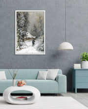 Winter Cabin Path