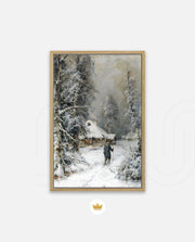 Winter Cabin Path